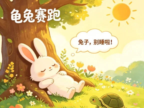 龟兔赛跑的故事,并告诉我们什么道理?